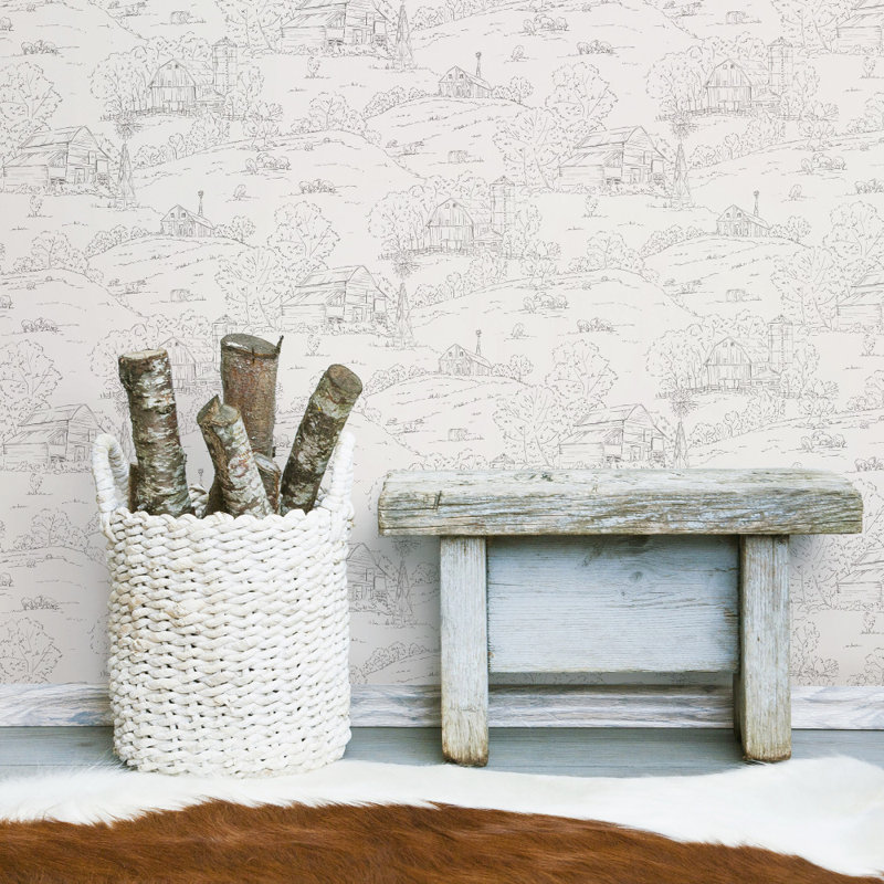 York Wallcoverings Toile Wallpaper & Reviews Wayfair